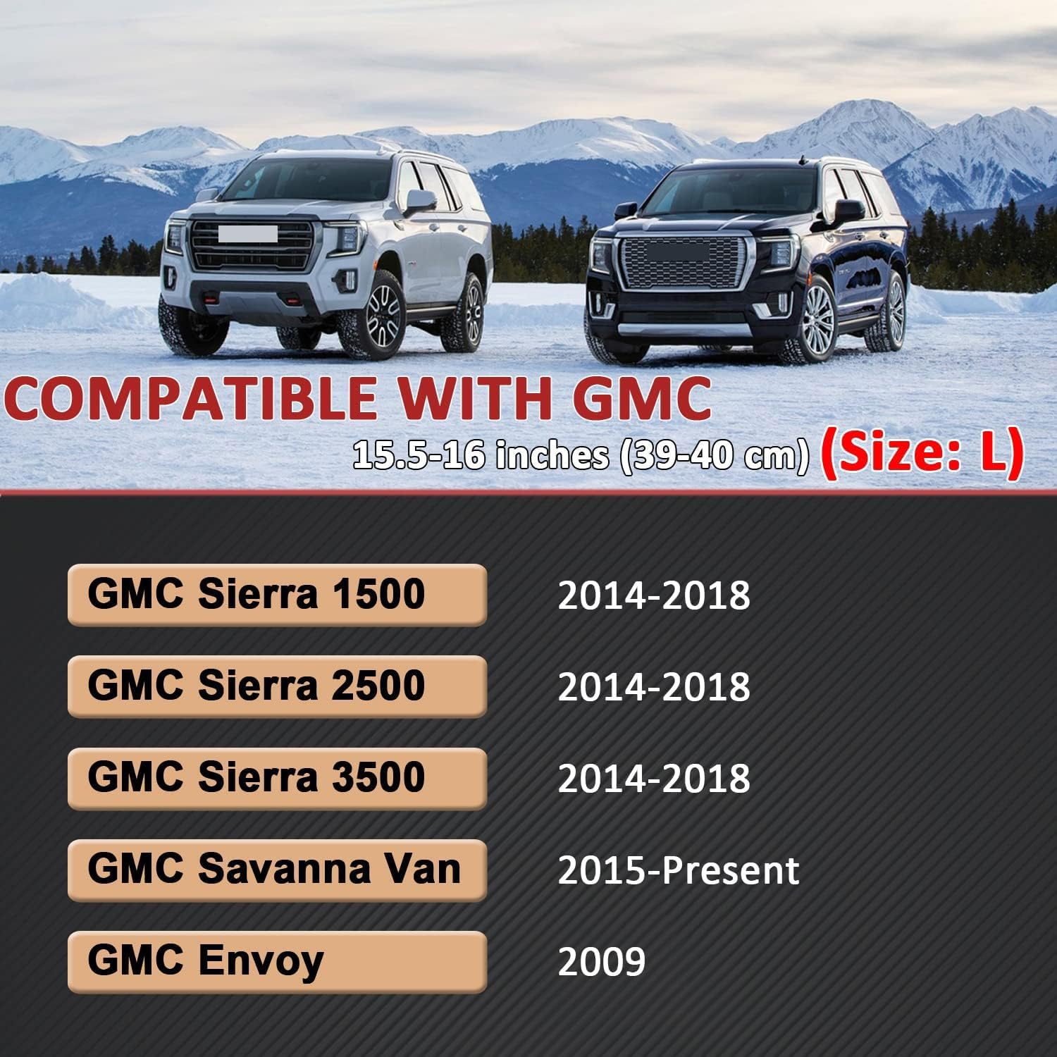 GIANT PANDA Cubierta Del Volante Para GMC Sierra, 15.5-16 Pulgadas – Azul