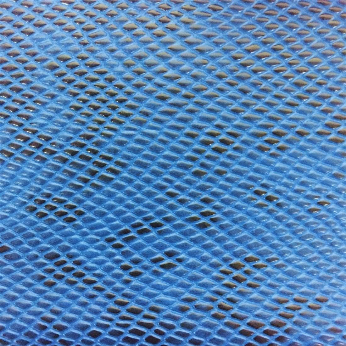 The Yard – Cartera de tela de vinilo para tapicería de piel de serpiente pitón azul mate, 54 pulgadas