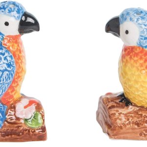 Beachcombers Set de sal y pimienta de loro multicolor Beachcombers Set de sal y pimienta de loro multicolor