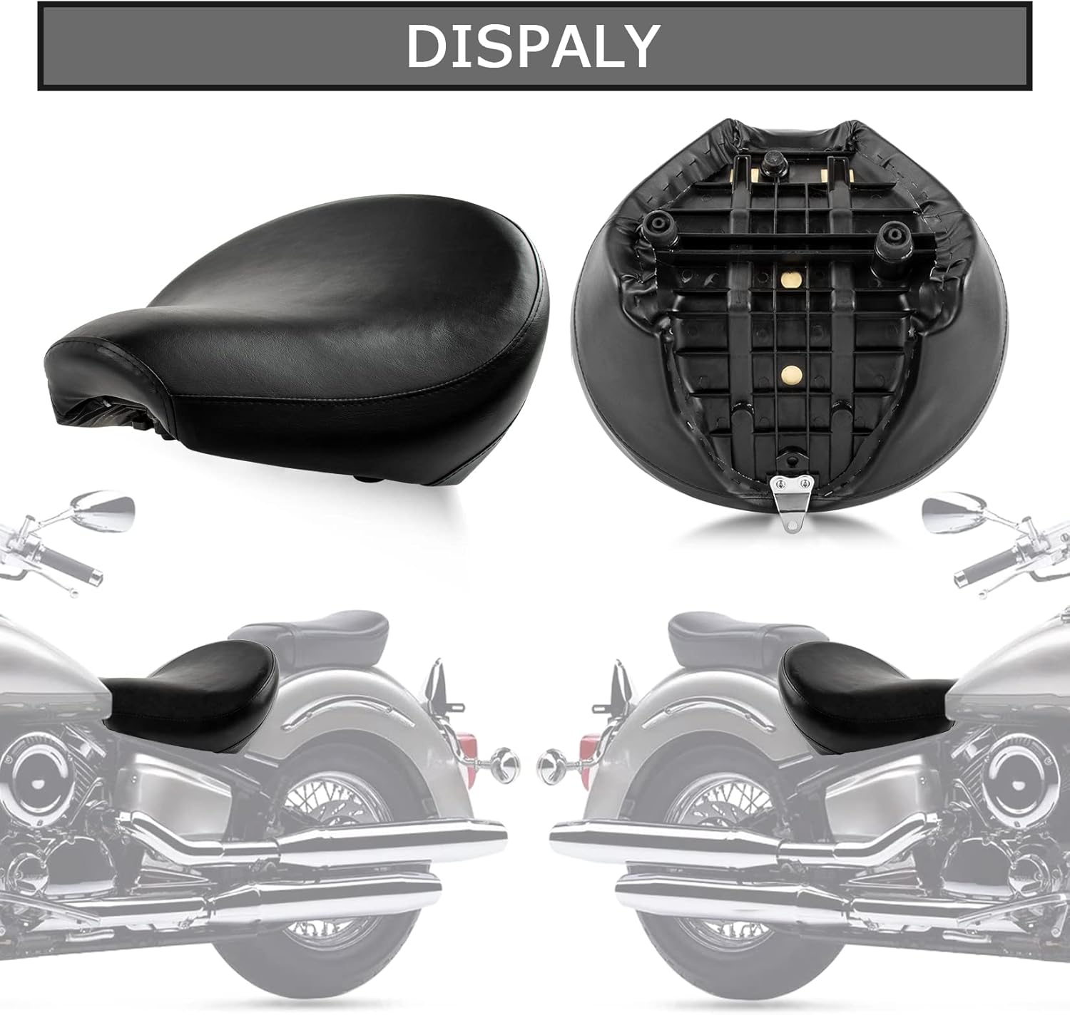 psler Cojín para asiento de conductor delantero para XVS V-Star Classic 1100 1998 1999 2000 2001 2002 2003 2004 2005 2006 2007 2008 2009 2010