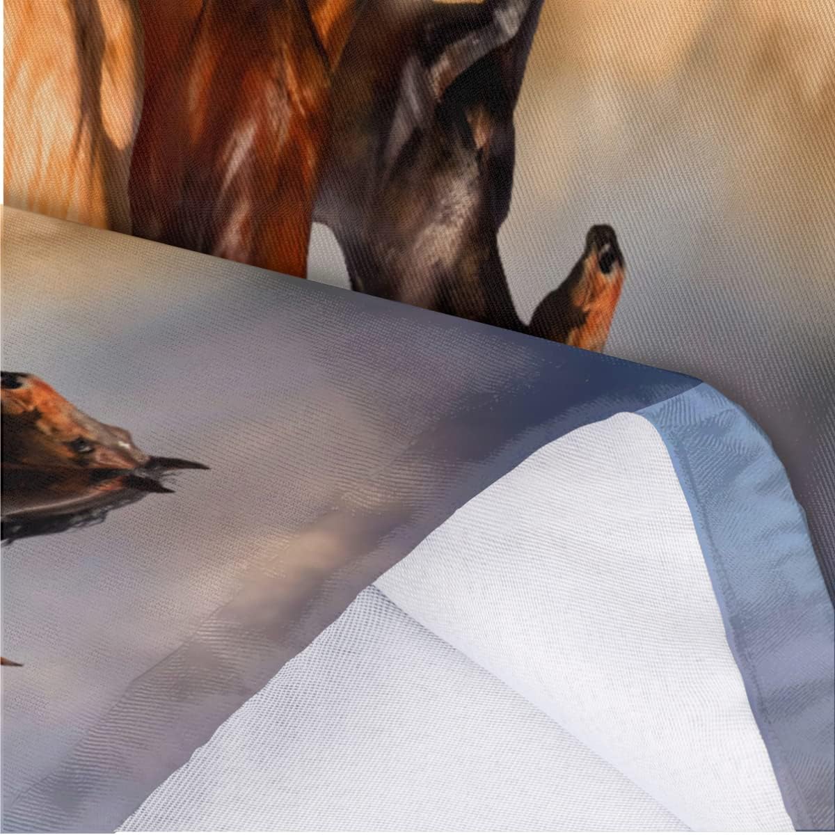 Soporte de bolsa de plástico reutilizable para caballos corriendo de animales, soporte para bolsa de comestibles, lavable, organizador de bolsas de