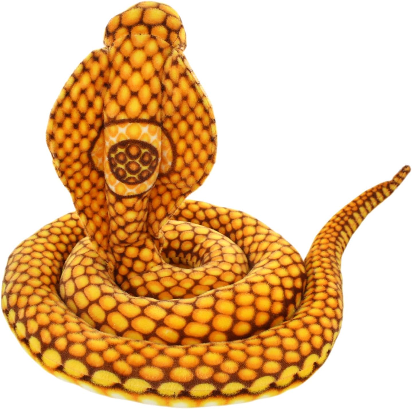 Animales de peluche gigantes realistas Naja Nivea Cape Cobra – Serpiente, 98 pulgadas de largo, 1 unidad