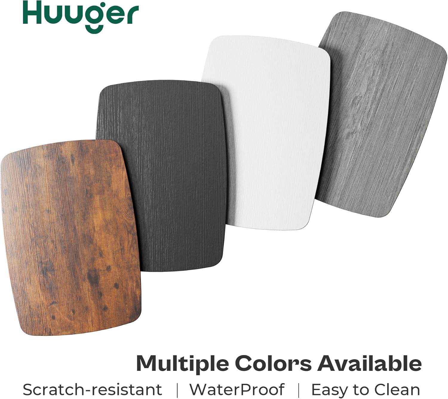 Huuger Escritorio reversible en forma de L para computadora con cajones, escritorio para juegos con luces LED y tomas de corriente, escritorio de