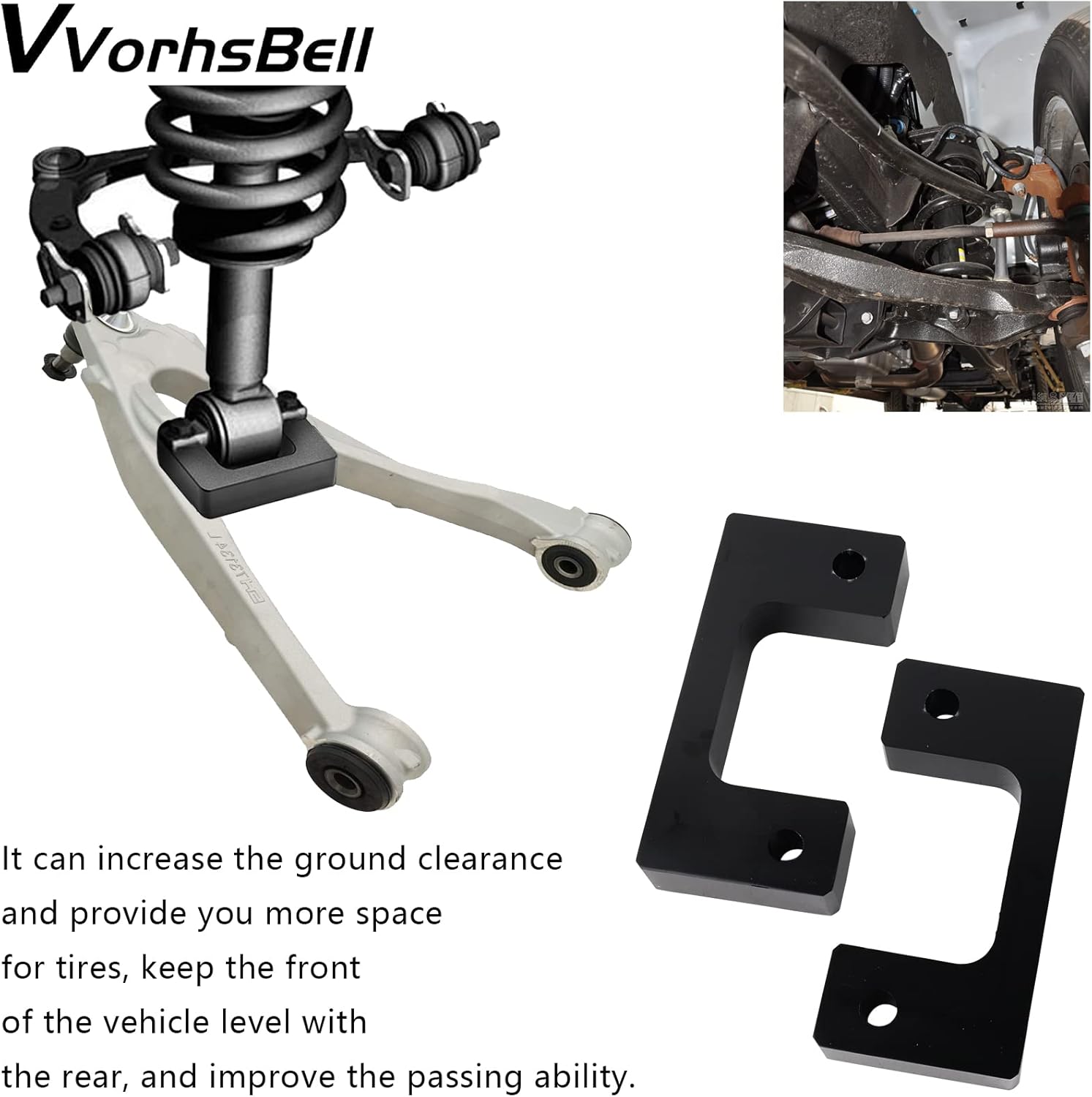 VVORHSBELL Kit de elevación de nivelación de 2.5 pulgadas compatible con GMC Sierra GM 1500 2007-2019Chevy 2007-2021Silverado1500Yukon XL 1500