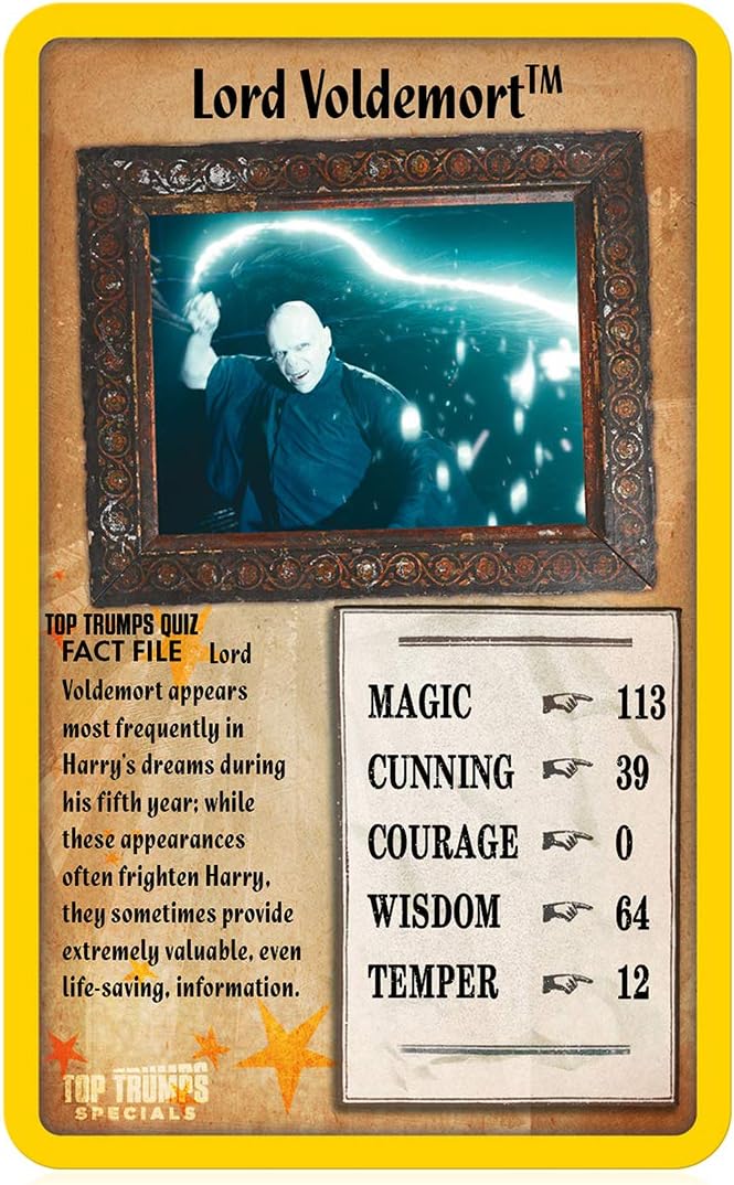 Top Trumps Juego de cartas especiales de Harry Potter y la Orden del Fénix, juega con Harry, Ron, Hermione, Dumbledore, Snape y Hagrid, el juego