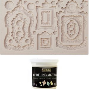 Prima Marketing – Finnabair Ornate Frames Silicone Mold Mould and Modeling Material Prima Marketing – Finnabair Ornate Frames Silicone Mold Mould and Modeling Material