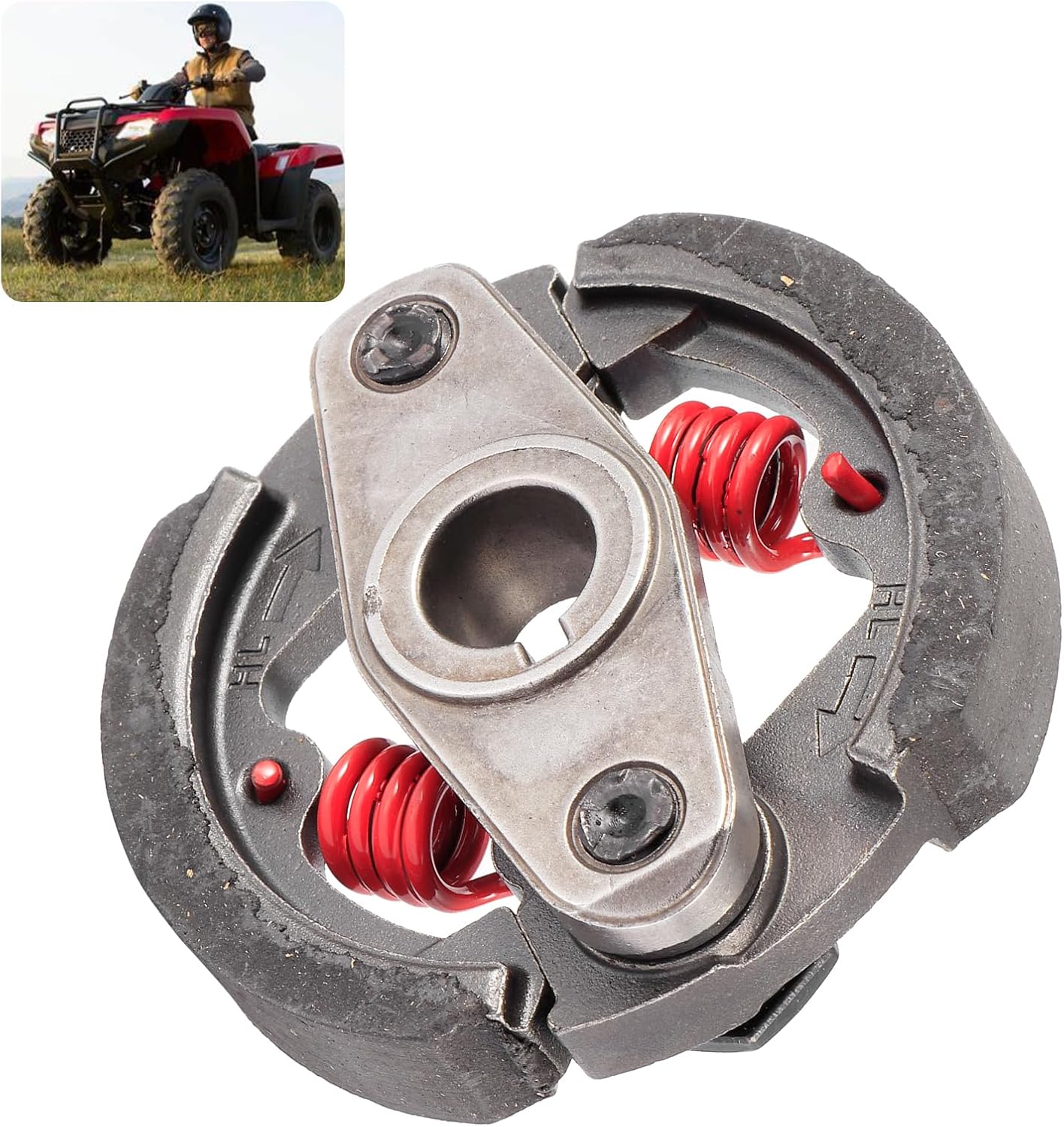 Tgoon Embrague de bicicleta de bolsillo de 2 tiempos, mini embrague de aluminio para 2 tiempos 43cc 47cc 49cc Mini Moto ATV Quad 4 Wheeler Bike
