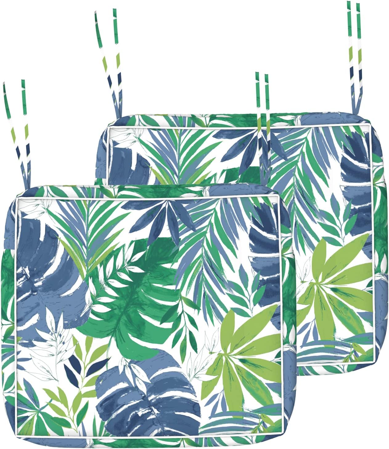 DYTXIII Fundas de cojín de patio de 20 x 20 x 4 pulgadas, fundas de asiento para sillas de exterior solo con cremallera, fundas de cojín resistentes