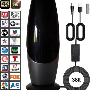 Antena de TV digital para Smart TV – Antena de TV HD amplificada 2024 para exterioresinteriores de largo alcance de más de 480 millas – Soporta Antena de TV digital para Smart TV – Antena de TV HD amplificada 2024 para exterioresinteriores de largo alcance de más de 480 millas – Soporta