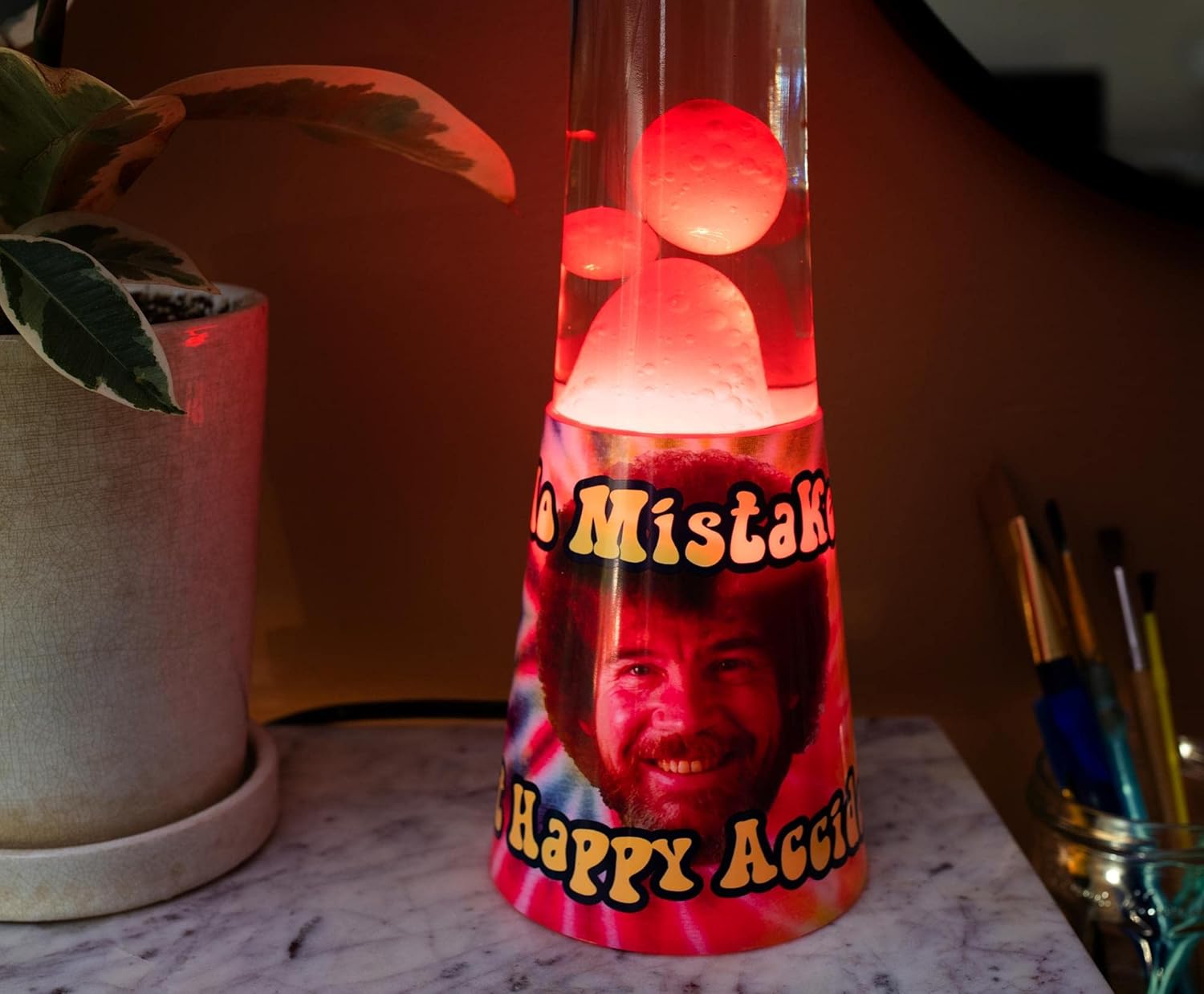 Bob Ross Tie-Dye Motion – Luz de estado de ánimo  16 pulgadas de alto