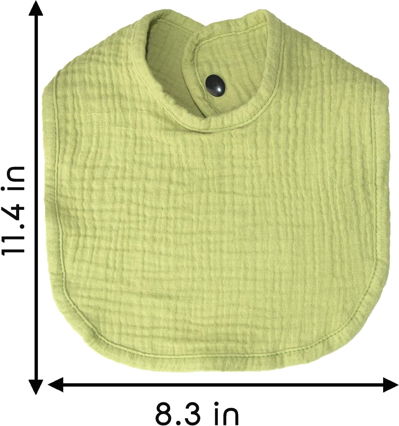 Dormlony Baberos de muselina ultra suaves, elegantes y absorbentes, unisex, paquete de 6 baberos de algodón orgánico para babero y dentición