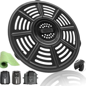 Gtiyzfae Bandeja para freidora de aire de 8.2 pulgadas para freidora de aire Ninja AF101 4QT AF161 AF150 XL 5.5QT, freidora de aire antiadherente Gtiyzfae Bandeja para freidora de aire de 8.2 pulgadas para freidora de aire Ninja AF101 4QT AF161 AF150 XL 5.5QT, freidora de aire antiadherente