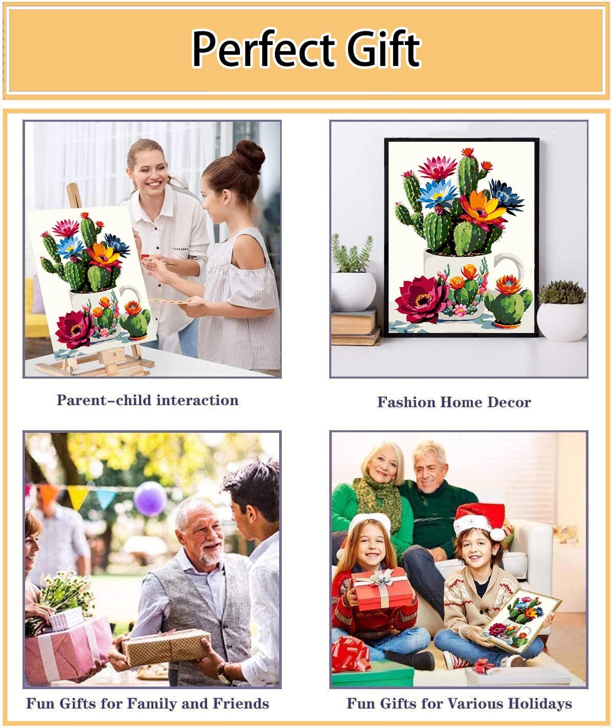 Meothan Pintura por números para adultos principiantes, pintura por números, flores, kit de pintura acrílica por números sobre lienzo, dibujo de