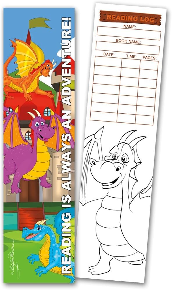30 marcadores para colorear surtidos con registros de lectura (10 diseños, 3 de cada uno)