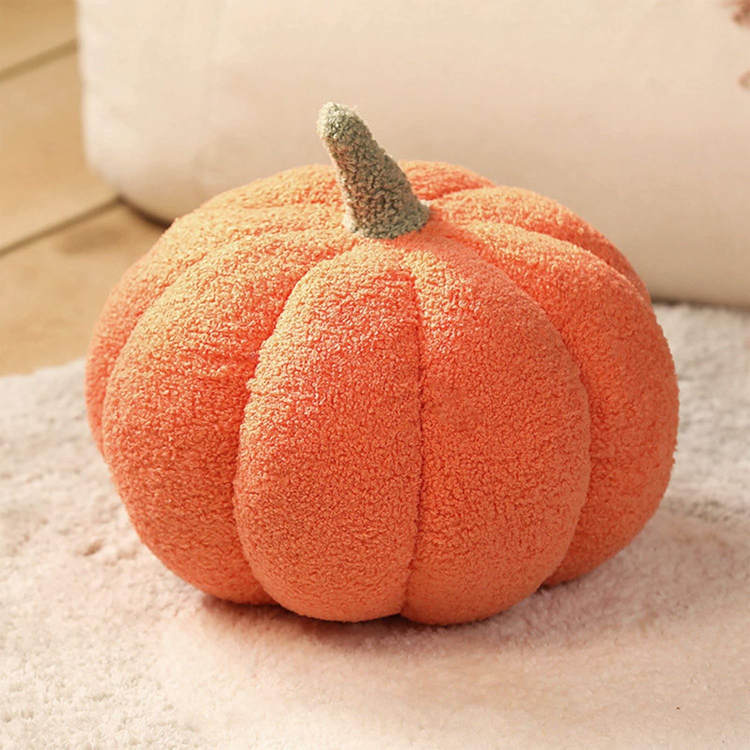Almohadas de calabaza de Halloween, decoración suave con forma de calabaza, cojín de almohada de peluche de calabazas de Halloween, almohadas de