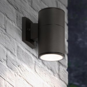 ASD Lámpara LED de pared cilíndrica redonda de 1 vía  9W 1000LM 3000K-5000K 120V  3CCT, fotocélula a prueba de agua, certificación ETL  Aplique de ASD Lámpara LED de pared cilíndrica redonda de 1 vía  9W 1000LM 3000K-5000K 120V  3CCT, fotocélula a prueba de agua, certificación ETL  Aplique de