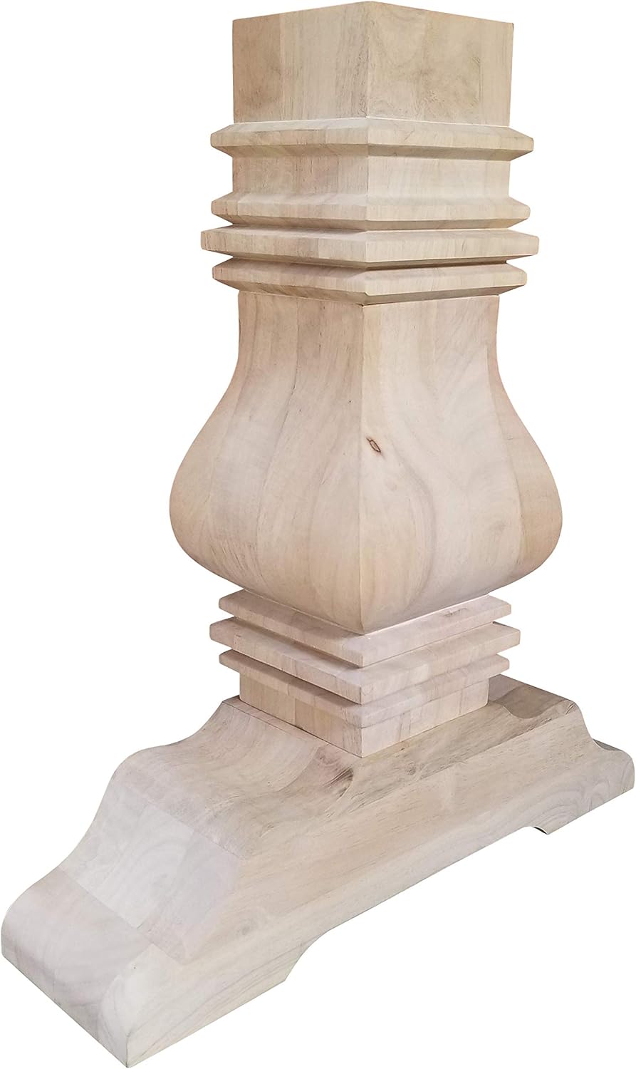 DESIGN 59 Base de mesa de caballete – Pedestal de madera dura individual (P01)