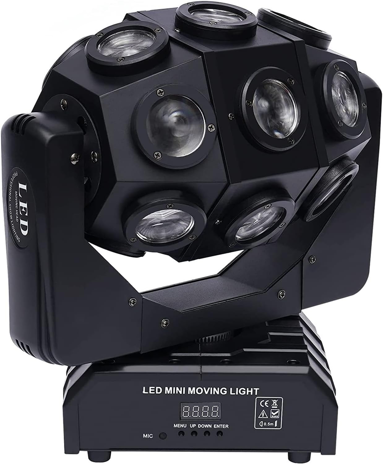 Luces de fiesta portátiles para DJ, luces LED de cabeza móvil de ojo de abeja 18X12W RGBW 4in1 Luz de escenario profesional Whirlwind Par DJ Beam