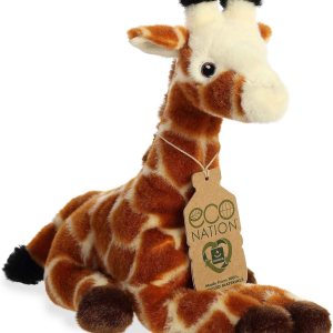 Aurora Eco-Friendly Eco Nation – Animal de peluche ecológico, hecho con materiales reciclados, jirafa color naranja, 8.5 pulgadas Aurora Eco-Friendly Eco Nation – Animal de peluche ecológico, hecho con materiales reciclados, jirafa color naranja, 8.5 pulgadas