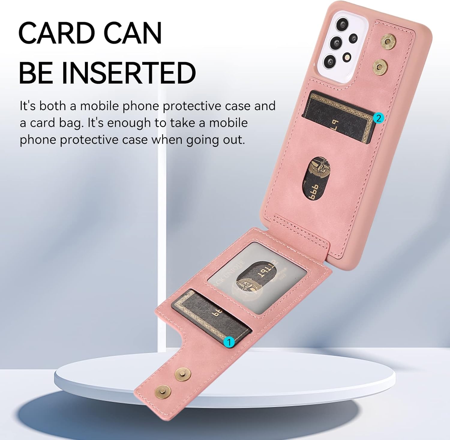 Asuwish Funda de teléfono para Samsung Galaxy A52A52S 5G Funda tipo cartera con protector de pantalla de vidrio templado y soporte de anillo para