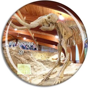 Imán para nevera con diseño de Mammoth South Dakota de Estados Unidos Imán para nevera con diseño de Mammoth South Dakota de Estados Unidos