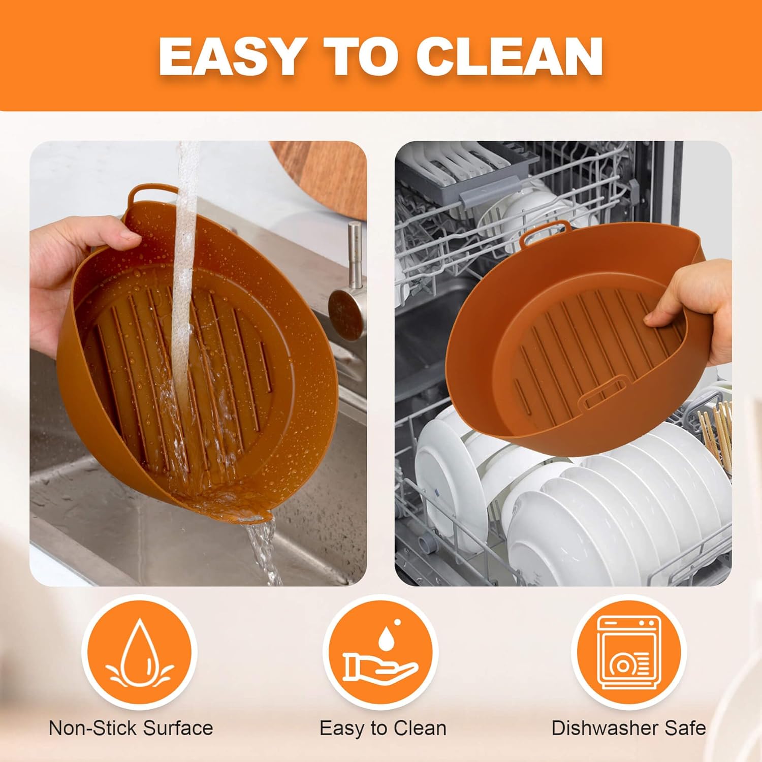 3 paquetes de forros de silicona para freidora de aire con divisores y guantes de horno gratis. Forro para freidora de aire ninja. Repuesto