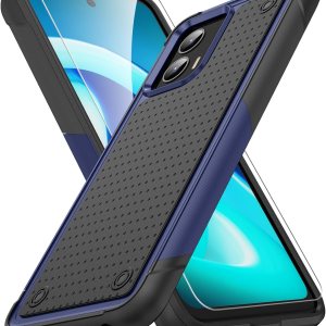 Warsia Funda para Moto G 5G 2023, Motorola G 5G 2023 con protector de pantalla prueba de caídas de grado militar, funda protectora resistente a Warsia Funda para Moto G 5G 2023, Motorola G 5G 2023 con protector de pantalla prueba de caídas de grado militar, funda protectora resistente a