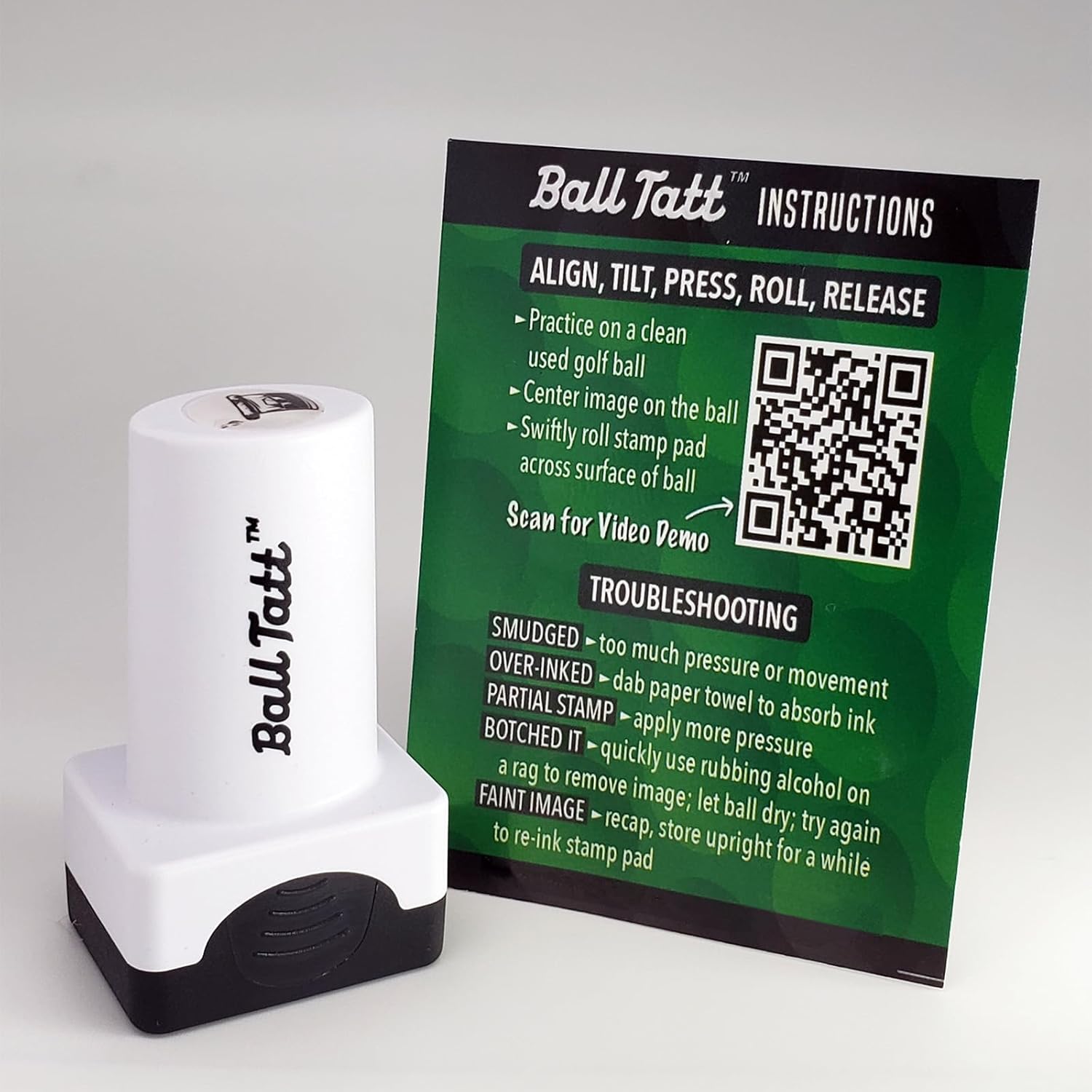Ball Tatt – Sello de pelota de golf para cigarros de whisky, sello de pelota de golf, marcadores de sellos de pelotas de golf autoentintados,