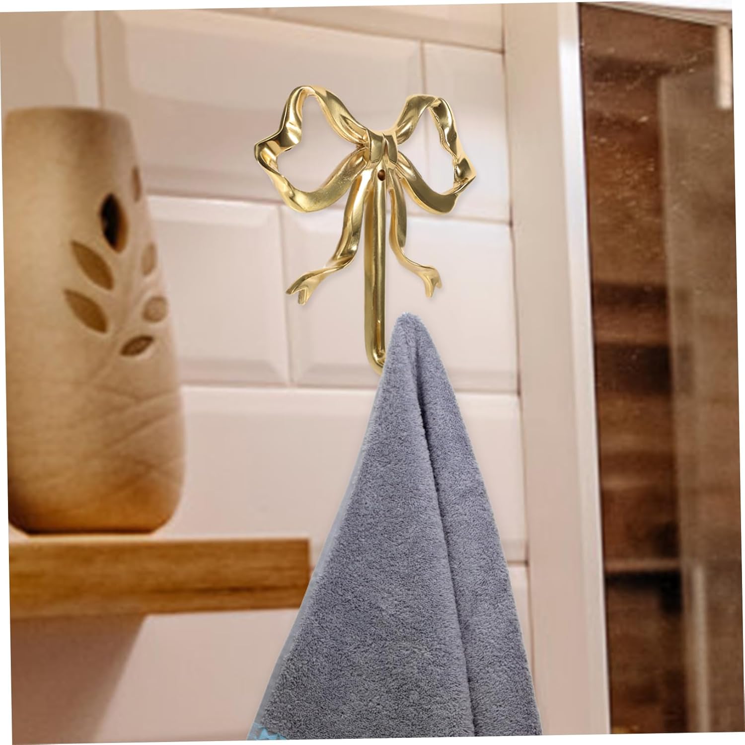 Zerodeko Gancho de lazo para colgar en la puerta, gancho de clavija de pared, ganchos de puerta, ganchos decorativos, gancho de cocina, gancho para