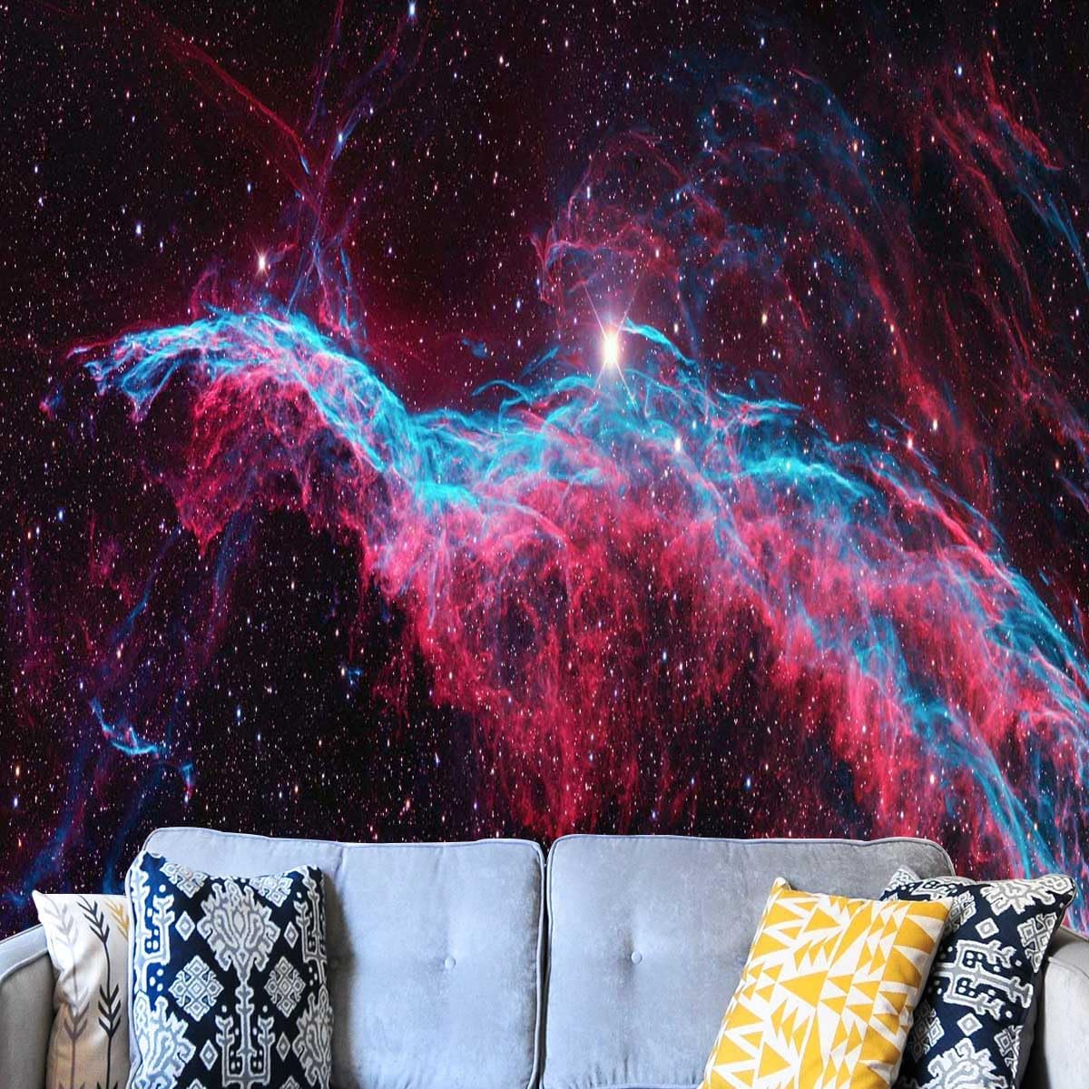 Papel de pared panorámico para despegar y pegar, papel de paredes, paneles decorativos versátiles para varios espacios (ancho) 137.8 pulgadas x 110