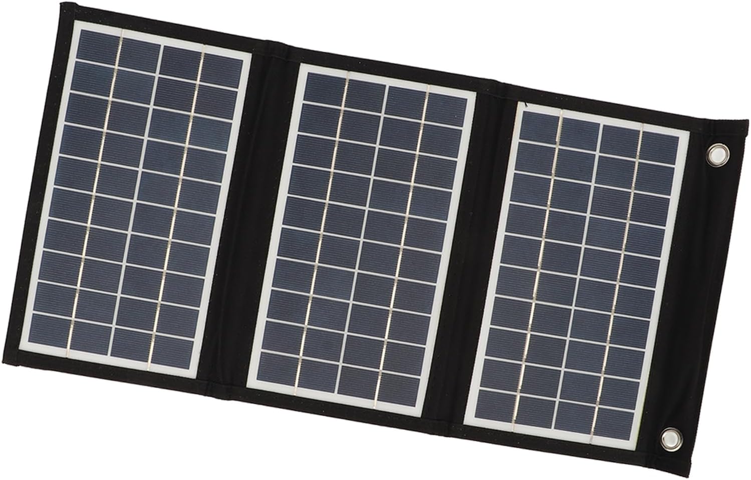 Panel solar plegable, 15W 5V Panel Solar Plegable Dual USB Cargador solar de silicio policristalino de alta eficiencia para acampar al aire libre