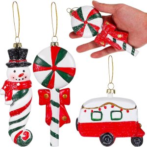 3 piezas de decoración de árboles de Navidad, piruletas colgantes de bastón de caramelo para decoración de árbol de Navidad 3 piezas de decoración de árboles de Navidad, piruletas colgantes de bastón de caramelo para decoración de árbol de Navidad