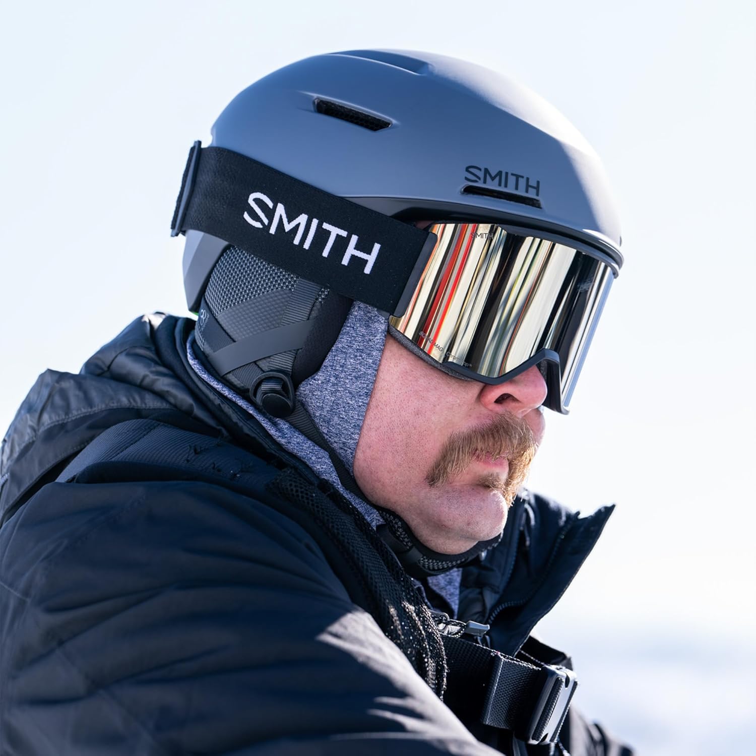 SMITH Squad – Gafas con lente ChromaPop – Gafas con lente reemplazable para esquí y snowboard – Para hombres y mujeres
