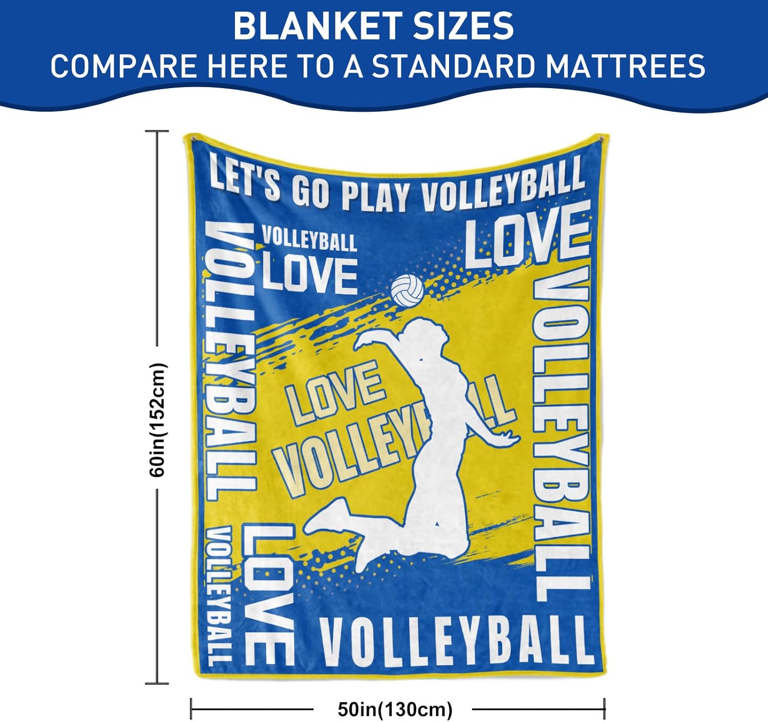 Mantas de regalo de voleibol, mantas de voleibol para niños y niñas, jugadores de equipo de voleibol, regalo para niñas, niños, mujeres, hombres,
