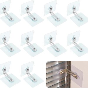 10 pares de anclajes protectores para muebles, anclajes adhesivos de pared para muebles, sin taladro, correas de pared para muebles que evitan que 10 pares de anclajes protectores para muebles, anclajes adhesivos de pared para muebles, sin taladro, correas de pared para muebles que evitan que