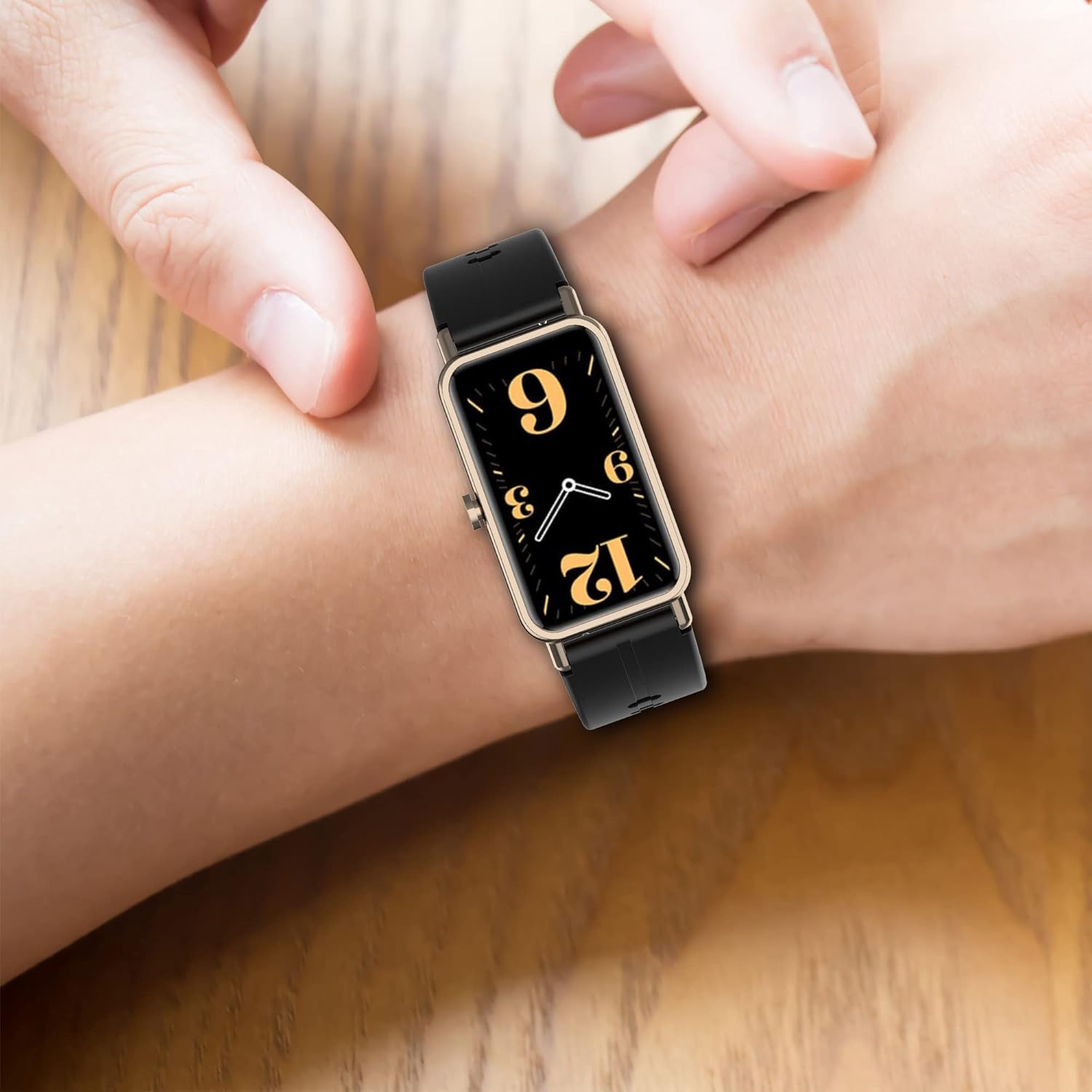 FitTurn Correa de reloj compatible con Huawei Watch Fit Mini, correa deportiva de silicona ajustable de repuesto para Huawei Watch Fit Mini Smart