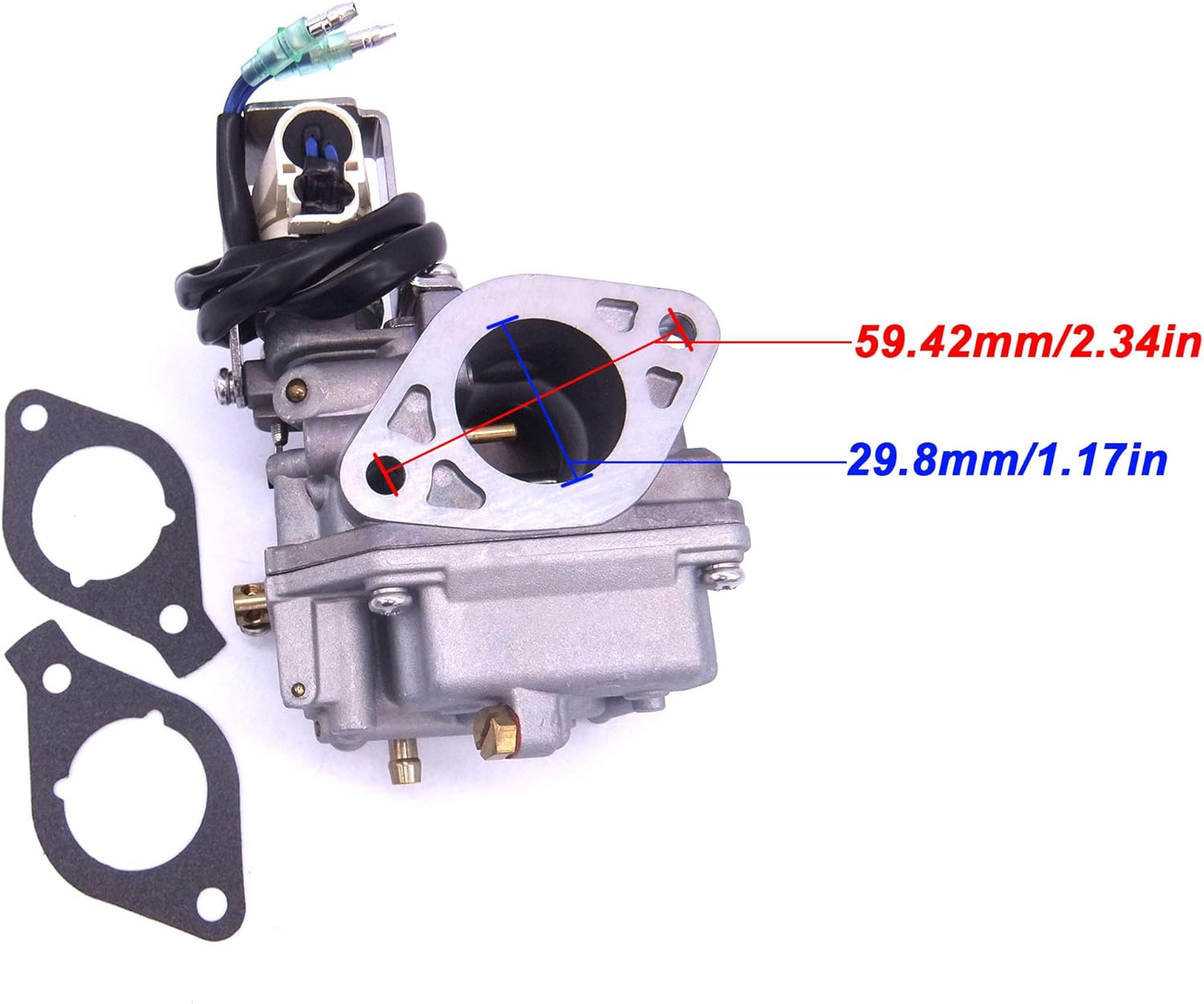SouthMarine Motor de barco 6AH-14301-00 6AH-14301-01 carburador Assy y 6AH-13646-00 juntas (2 piezas) para motor fuera de borda Yamaha 4-Stroke F20