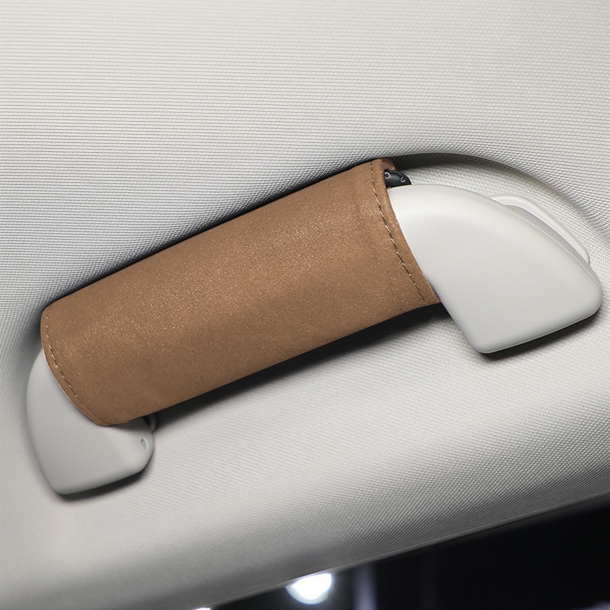2 protectores de manija de puerta interior de automóvil, cuero duradero, cubierta antiarañazos para manija interior de puerta trasera delantera,