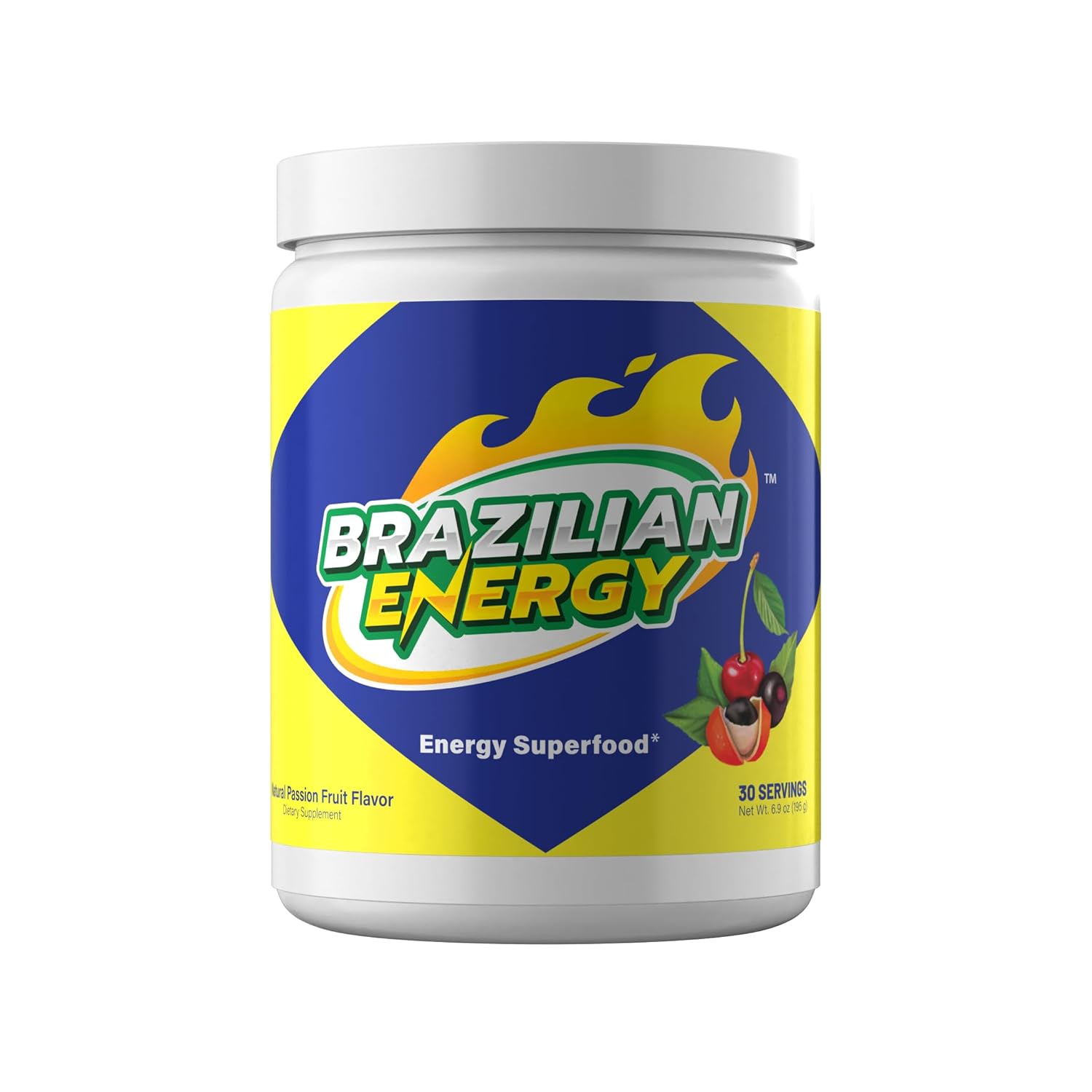 Superalimento de Guaraná Energy con Acai y Acerola, Alto en Antioxidantes y Cafeína Natural (30 Porciones) – Brazilian Energy