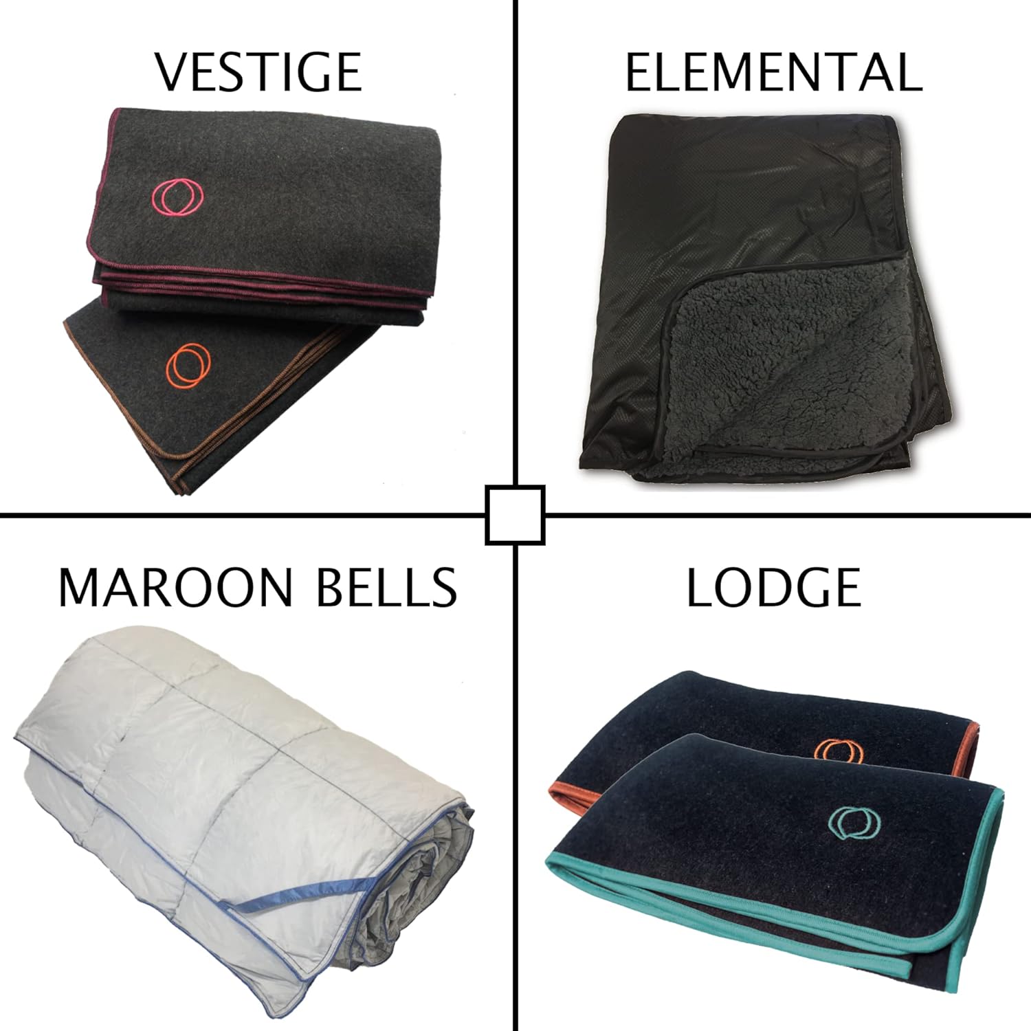 Orion Outpost Trading Co. Vestige – Manta militar de lana, 4.5 libras, 66 x 84 pulgadas (grisnaranja)