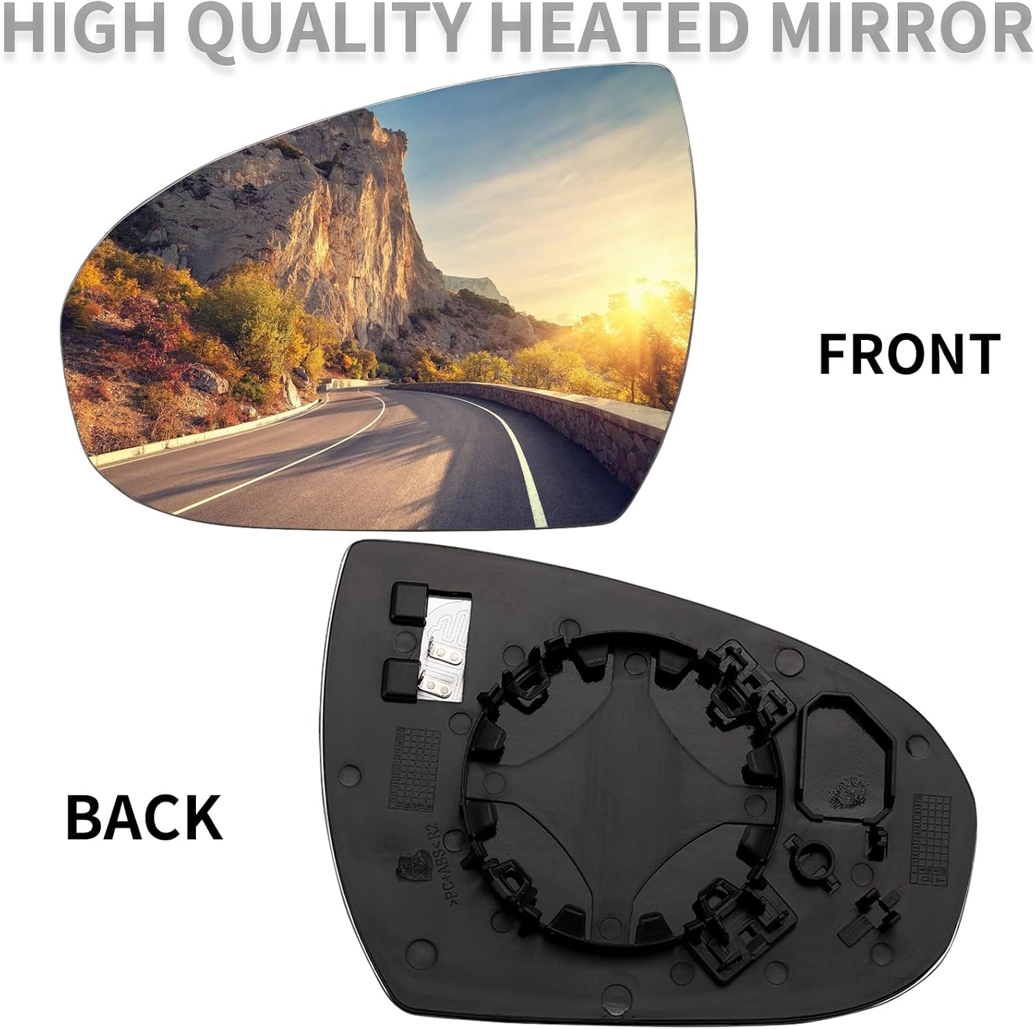 LOIYLLEN Espejo lateral del conductor de repuesto para Hyundai Tucson 2016 2017 2018 2019  Espejo lateral izquierdo, espejo retrovisor de vidrio con