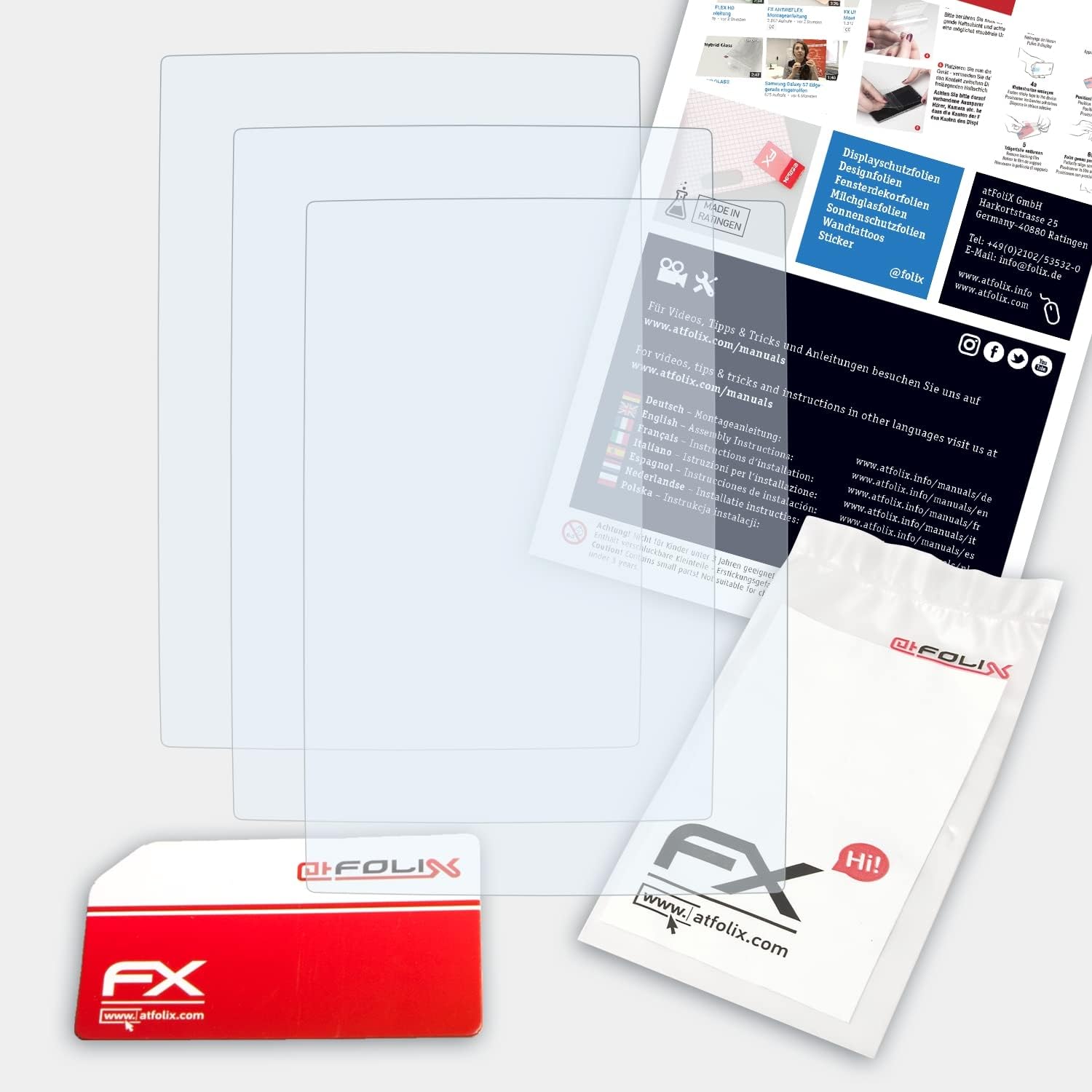 Película protectora de pantalla compatible con Suunto Eon Core Protector de pantalla, película protectora FX ultra transparente (3X)