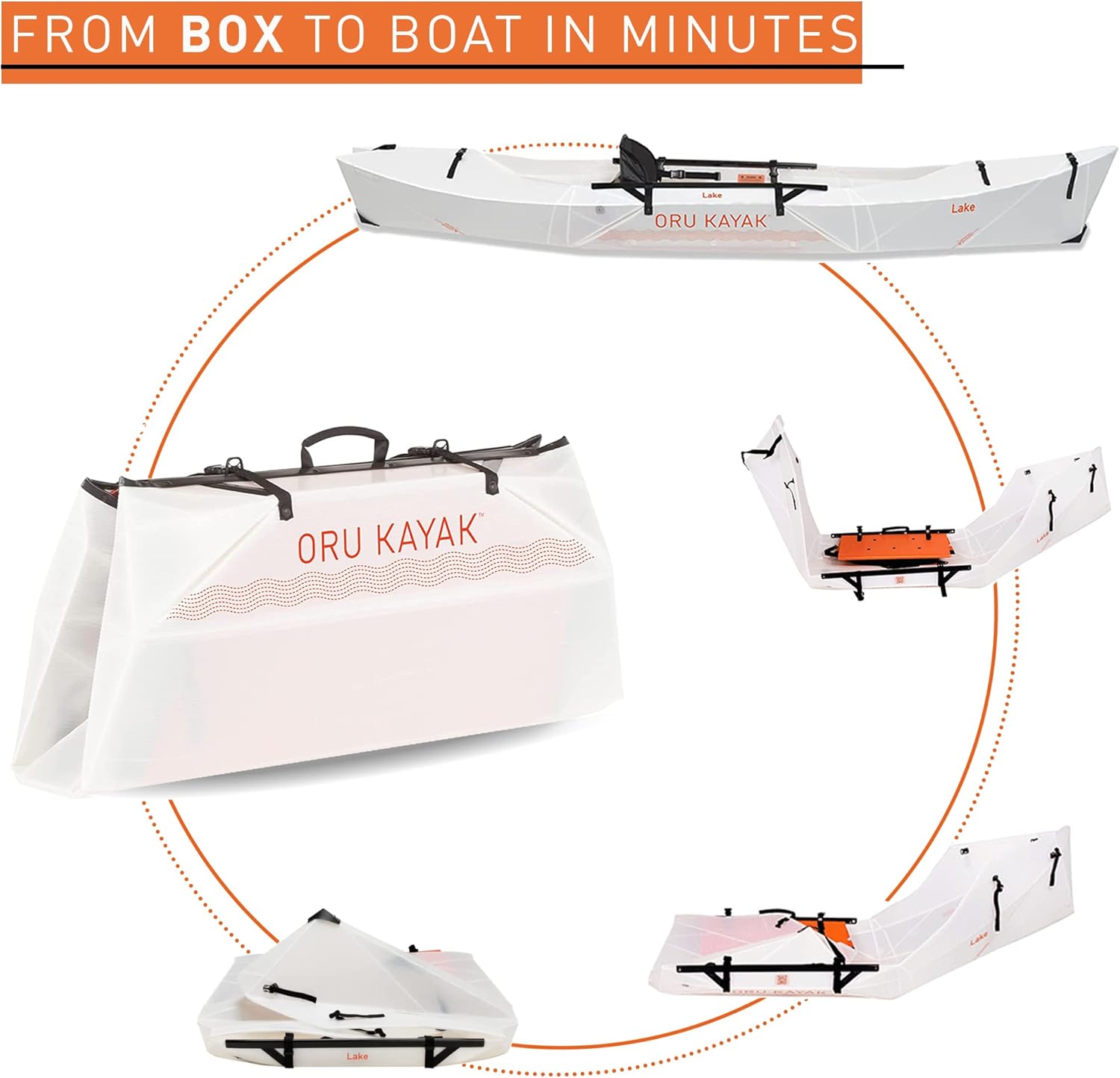 Oru Kayak Kayak Lake plegable  Ligero, portátil y estable – Kayaks de lago y río