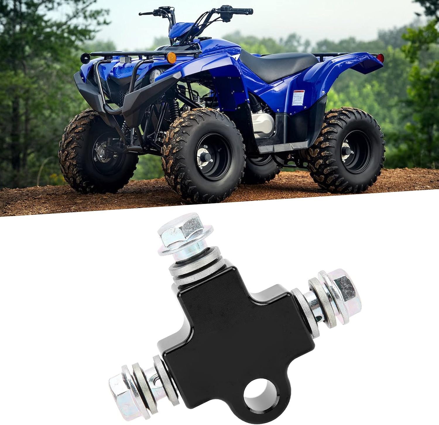 Aramox Línea de freno hidráulico para motocicleta, conector de manguera en T, adaptador de 3 vías, acoplamiento de conector en T, manguera de tubo