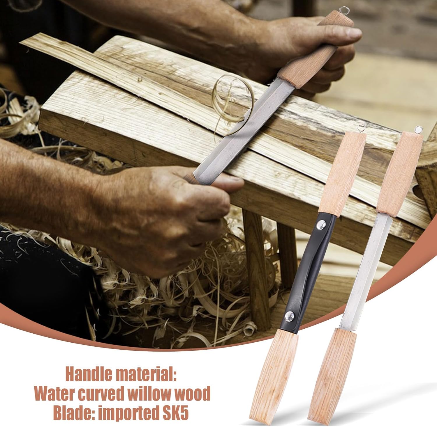 Cuchillo de dibujar con funda de cuero, sk5, cuchillo de afeitado recto, cinceles de madera, tallado en madera, herramientas de dibujo para