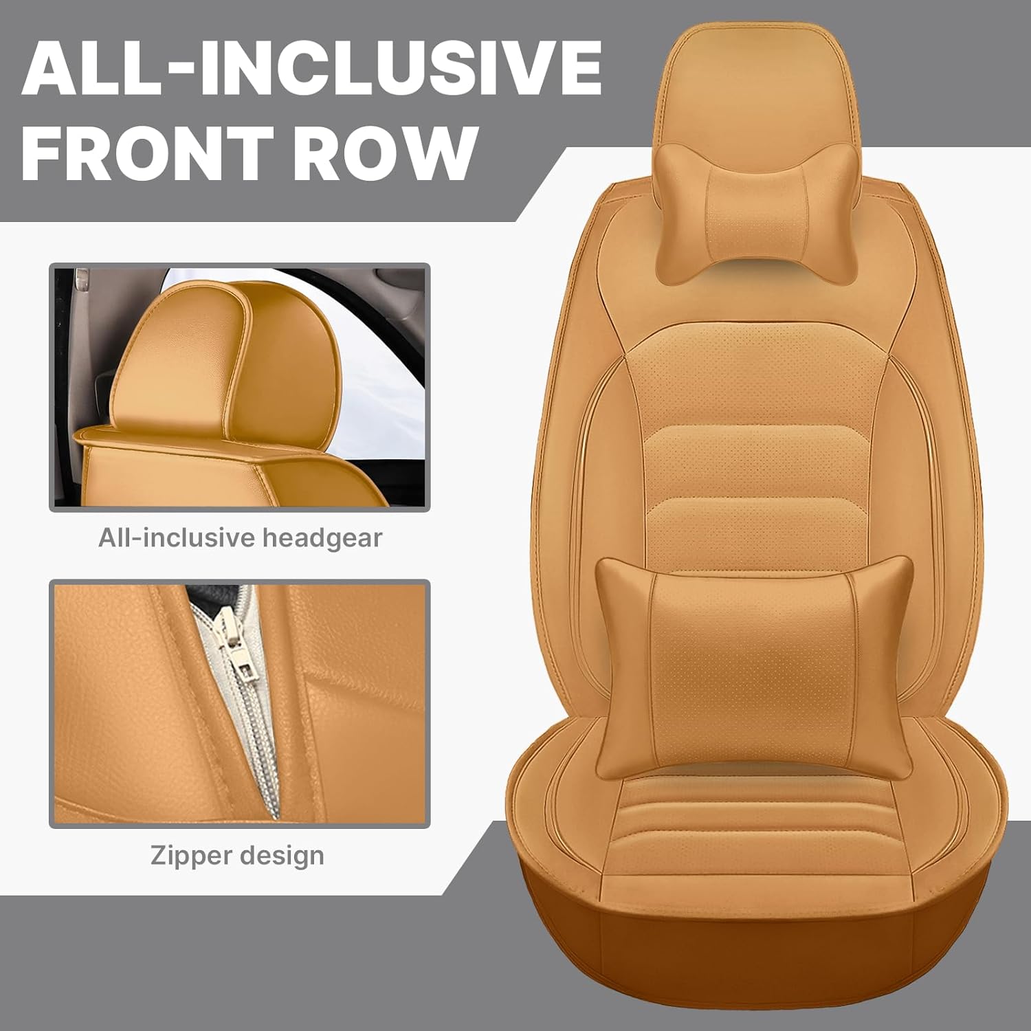 Juego completo de fundas de asiento de automóvil de ajuste personalizado para Mercedes-Benz GLS 450 2017-2023 2017-2023, fundas de asiento delantero