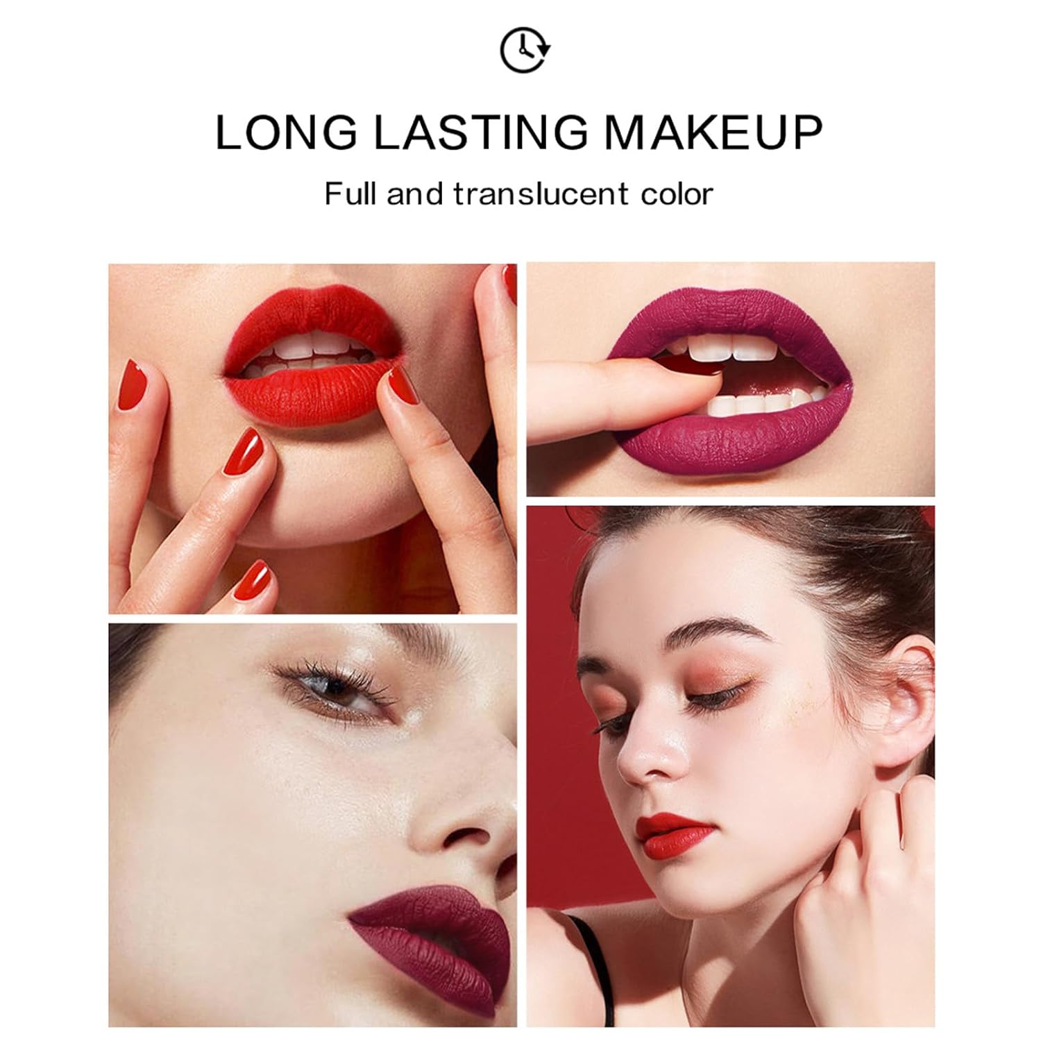 Juego de 6 lápices labiales líquidos mate eternos, de larga duración, impermeable, mate, kit de brillo labial nude de alta pigmentación, regalo de