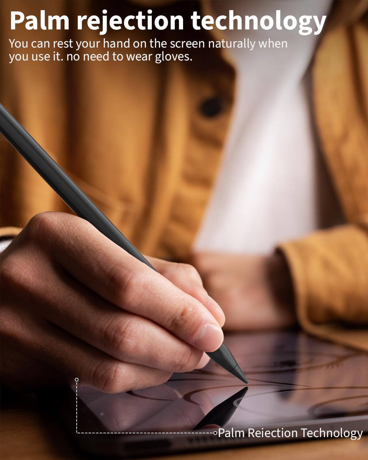 Lápiz iPad de 2 generación con carga inalámbrica magnética, con cargador magnético Apple Pencil, compatible con iPad 678910, iPad Pro 11 en 1234,