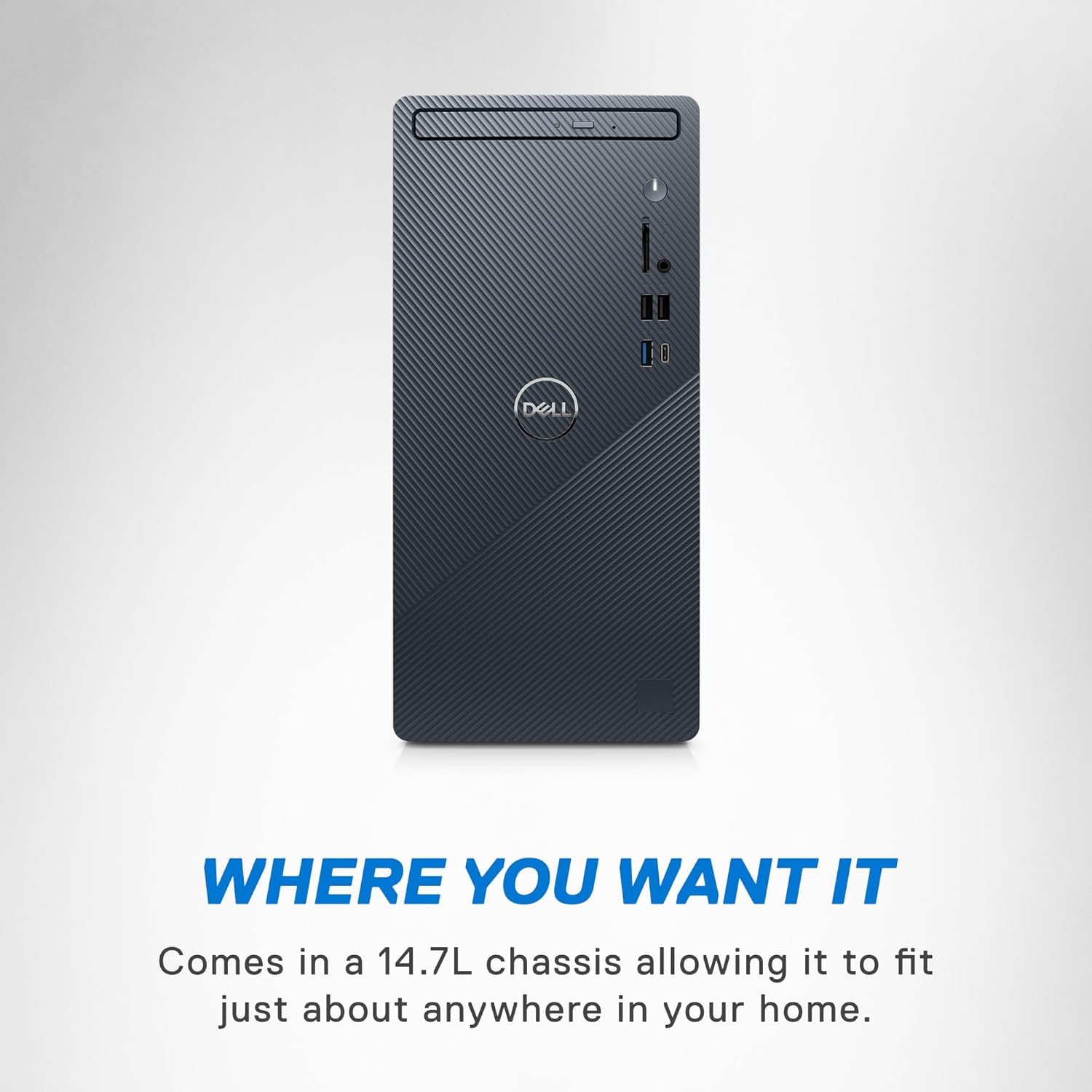 Dell Inspiron 3020 Desktop – Intel Core i7-13700, SSD de 1 TB + disco duro de 1 TB, RAM DDR4 de 16 GB, DVD RW, gráficos Intel UHD 770, Windows 11