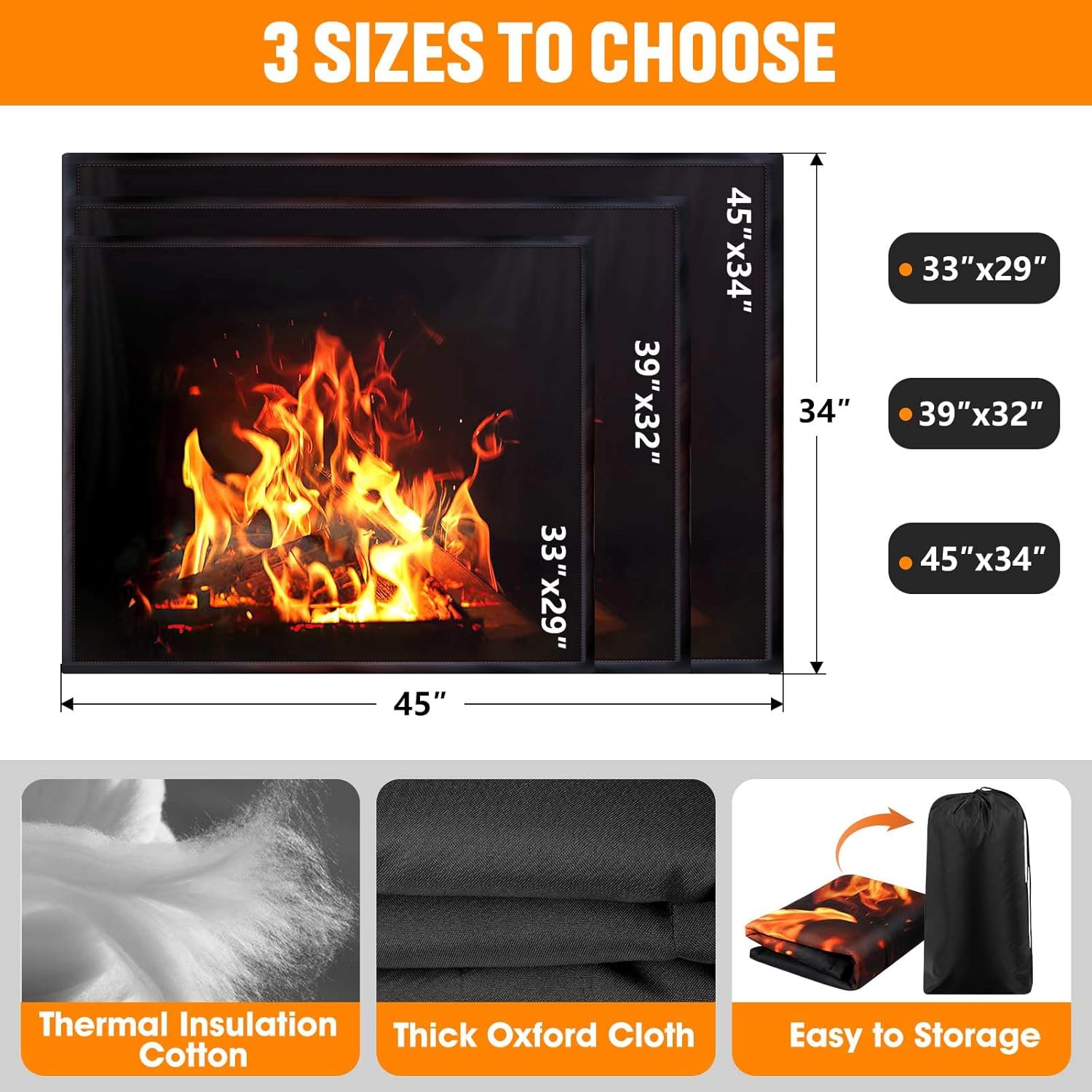 Funda magnética para chimenea, la manta bloqueadora de chimenea detiene la pérdida de calor durante la noche, tapón ajustable para chimenea que